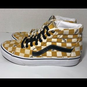 Vans Yellow Checkered Men’s Size 10.5